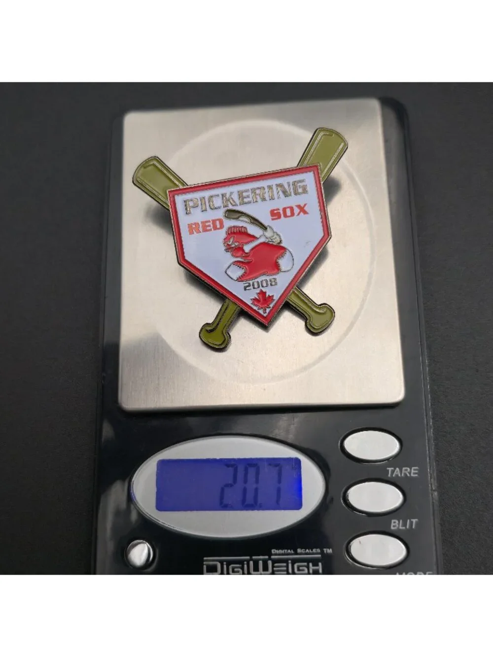2008 Pickering Red Sox Enamel Pin - Canada Minor League Baseball B1453